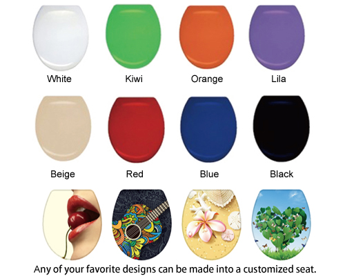 toilet seat color can be customized