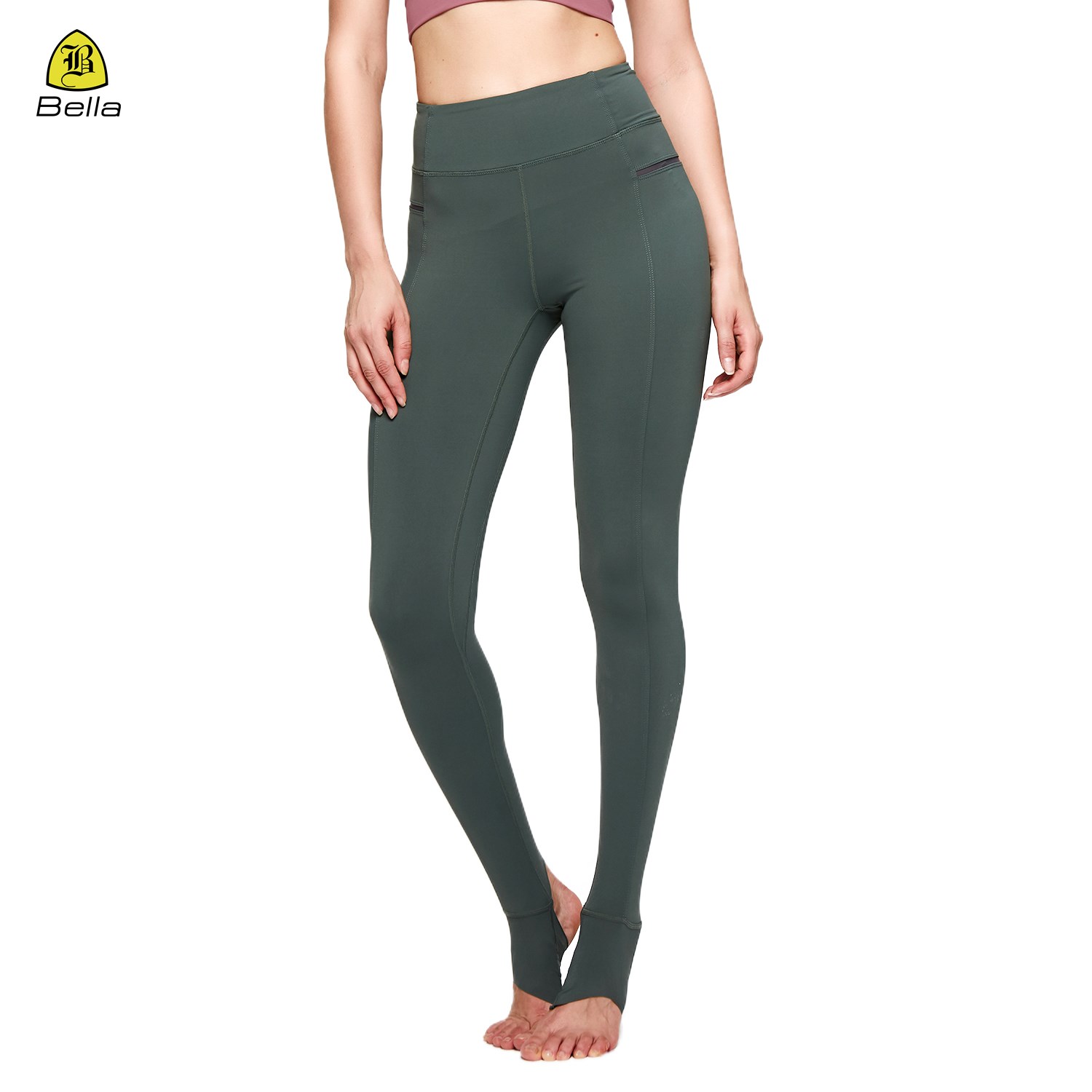 Slim-Fit-Fitness-Yoga-Leggings mit hoher Taille