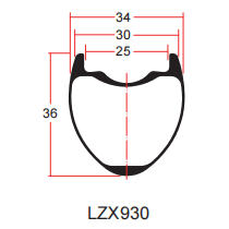 Zeichnung der Schotterfelge LZX930