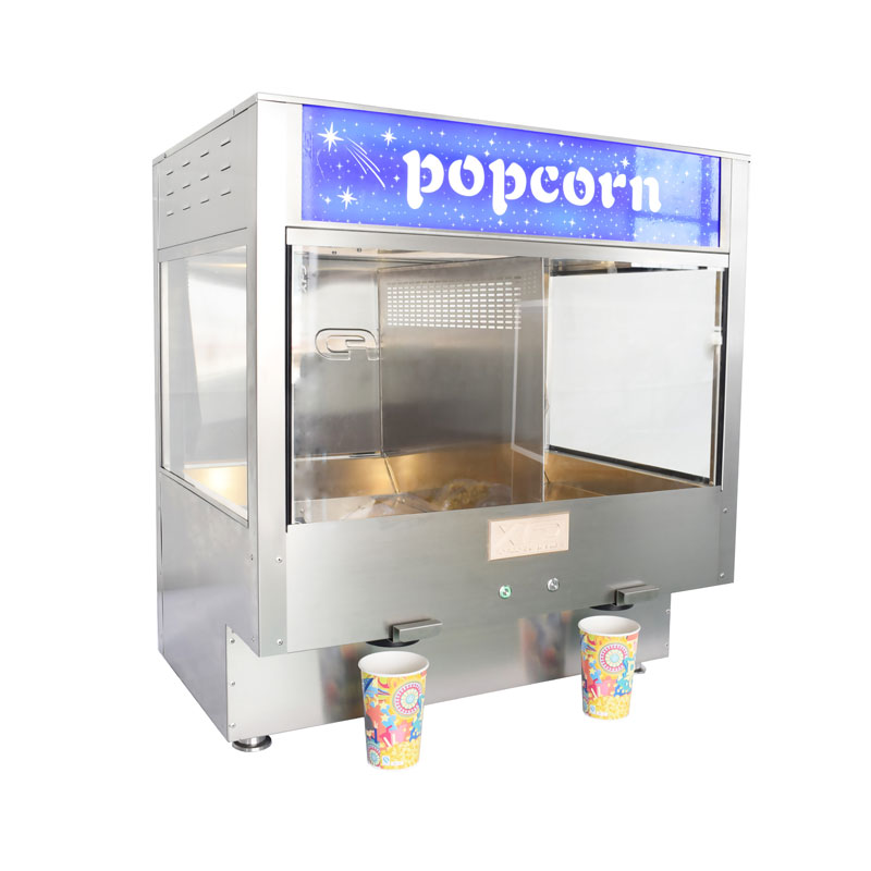 Tischtisch selbst servierter Popcorn-Spender mit 2 Schnecken Popcornwärmer