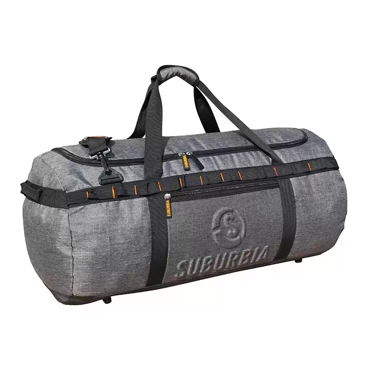 Benutzerdefinierte große Kapazität-Duffel-Tasche aus dauerhaften zweifarbigen und umgekehrten Stoff für Reisen und Sport