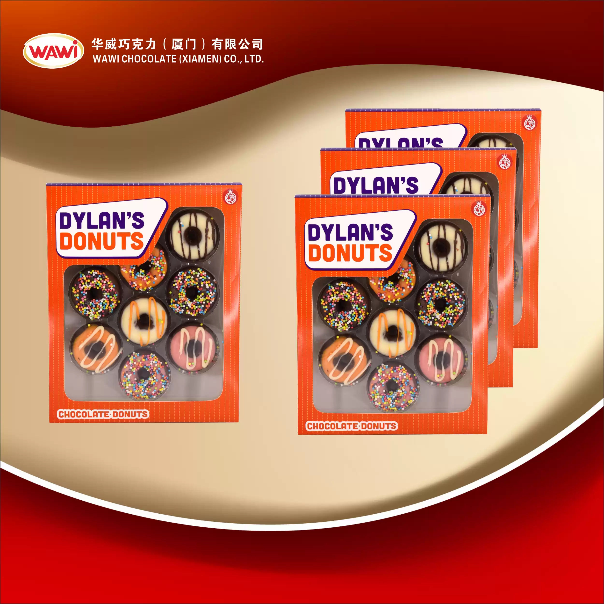 135g Stocking Füllstoffe Mini Schokoladen-Donuts