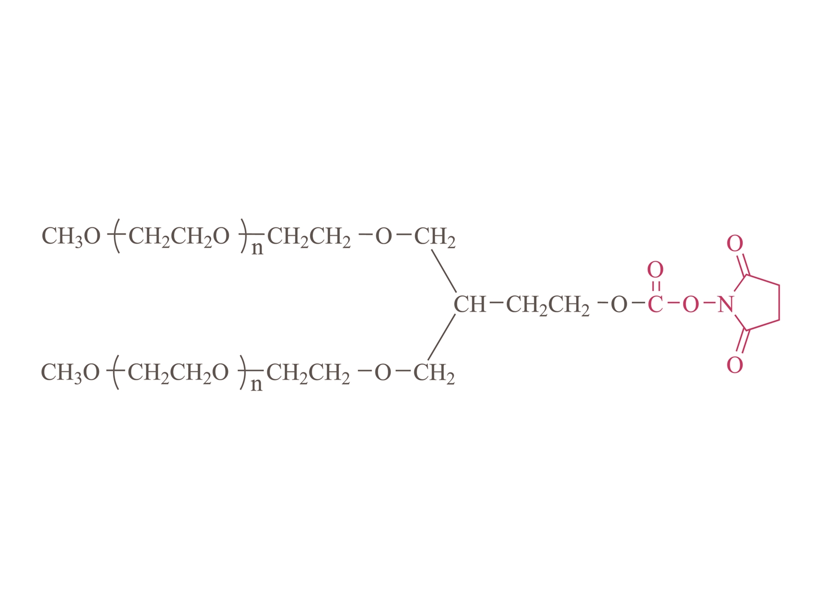 2-Arm-Methoxypoly (Ethylenglykol) Succinimidylcarbonat (PT02) [2-Arm-PEG-SC (PT02)]