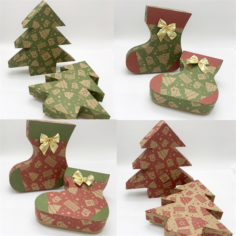Weihnachtsgeschenk-Papierkästen mit Deckeln