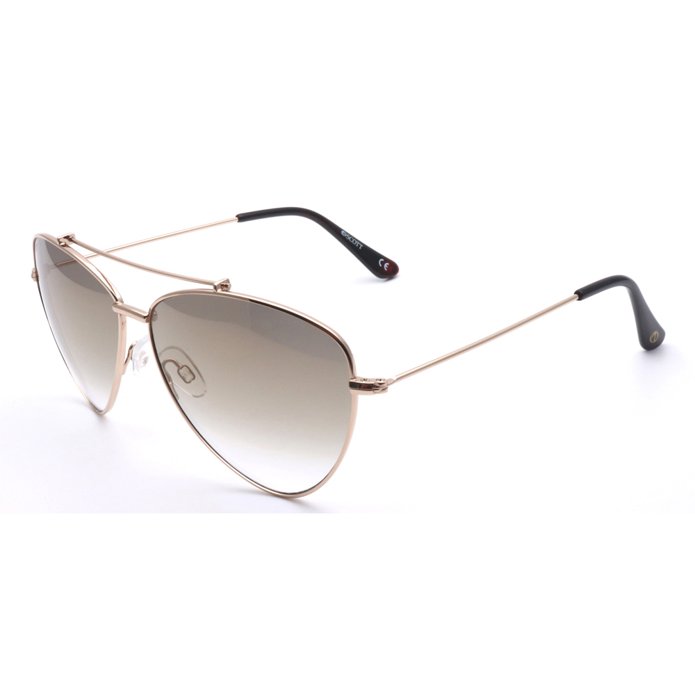 Modische herzförmige Sonnenbrille aus Metall für Damen und Herren 21410