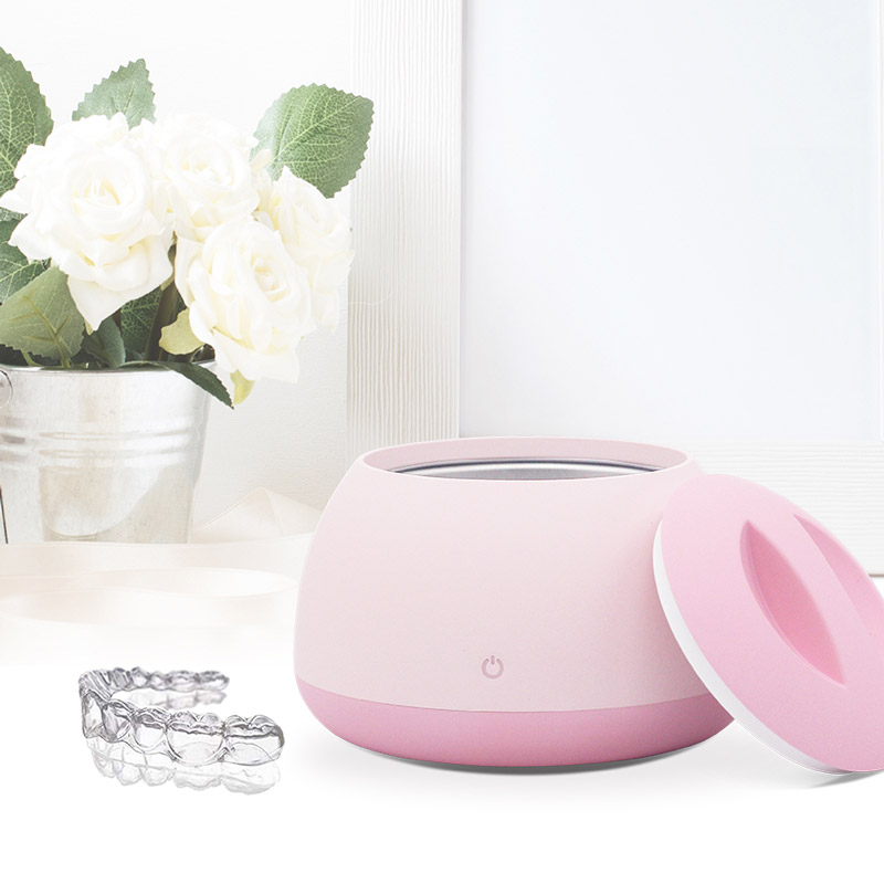 Rosa Mini-Haushalt Ultraschallreiniger