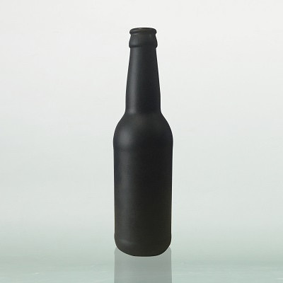 12 ozglas schwarze Bierflaschen