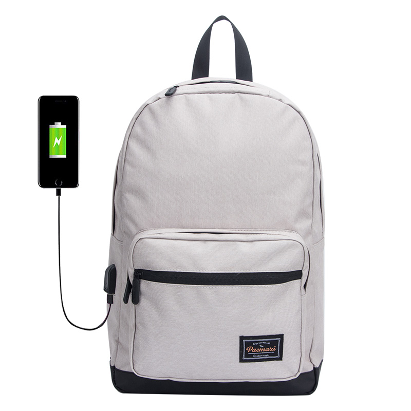 Der neueste Designer-USB-Ladungsport stilvolle Laptop-Rucksack-Tasche für Reisen und im Freien