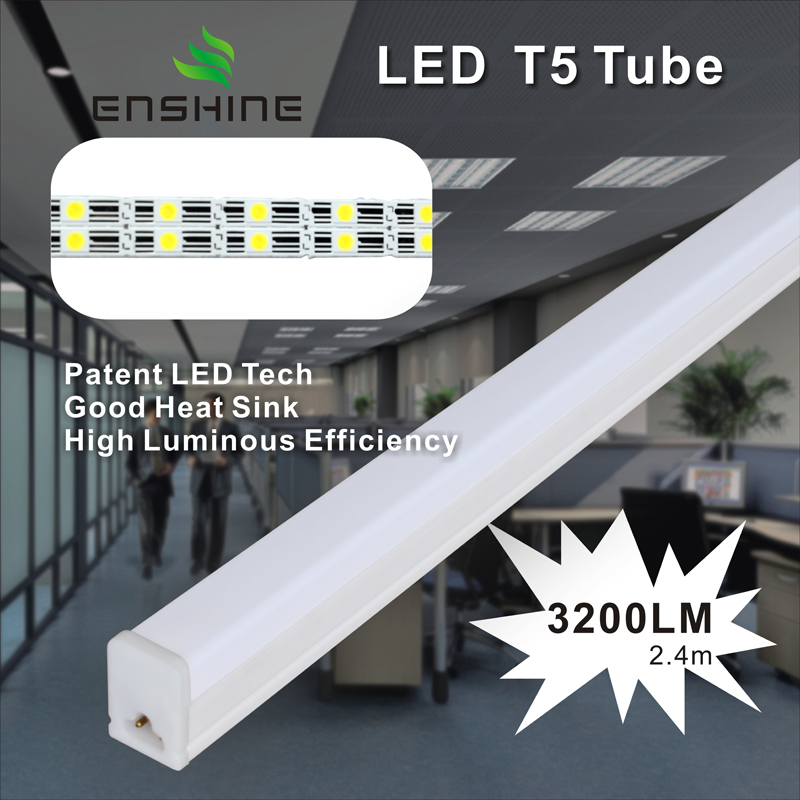 Hohe leuchtende Wirkungsgrad T5 Tube PC / Nano / Glas / Al + PC 6-32W YX-T5 LED