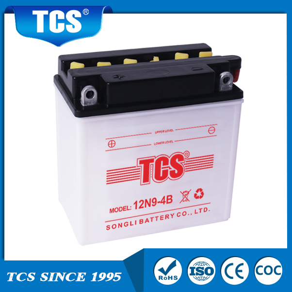 Trockengeladene Blei-Säure-Batterie TCS 12N9-4B Motorradbatterie