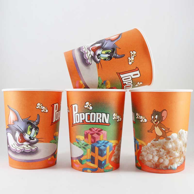 Popcorn Tup Popcorn Verpackungspapier Eimer für Snackfutter