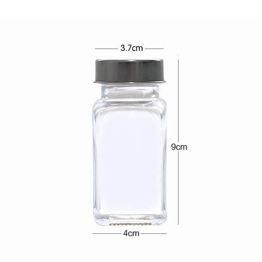 100 ml Glas Quadratische Gewürzflaschen