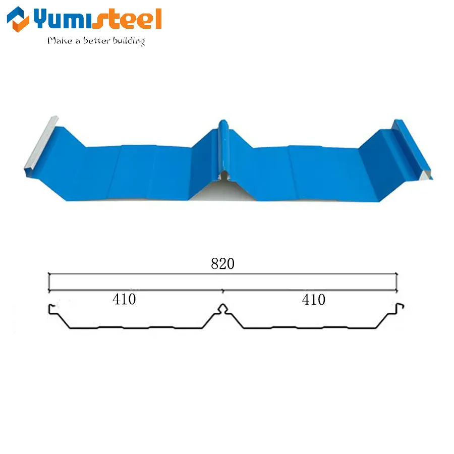 YX56-410-820 Galvanized Dach-Metallfarbe Stahlblech