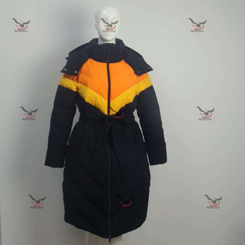 Dame Down Jacket Winter Lange Mantel Windjacke Neue Gestaltung 2020 DZ-y2007
