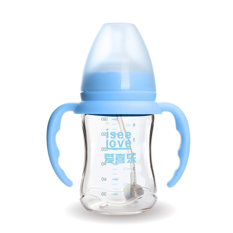 180ml 6oz maschinell hergestellte Babyflasche aus Glas