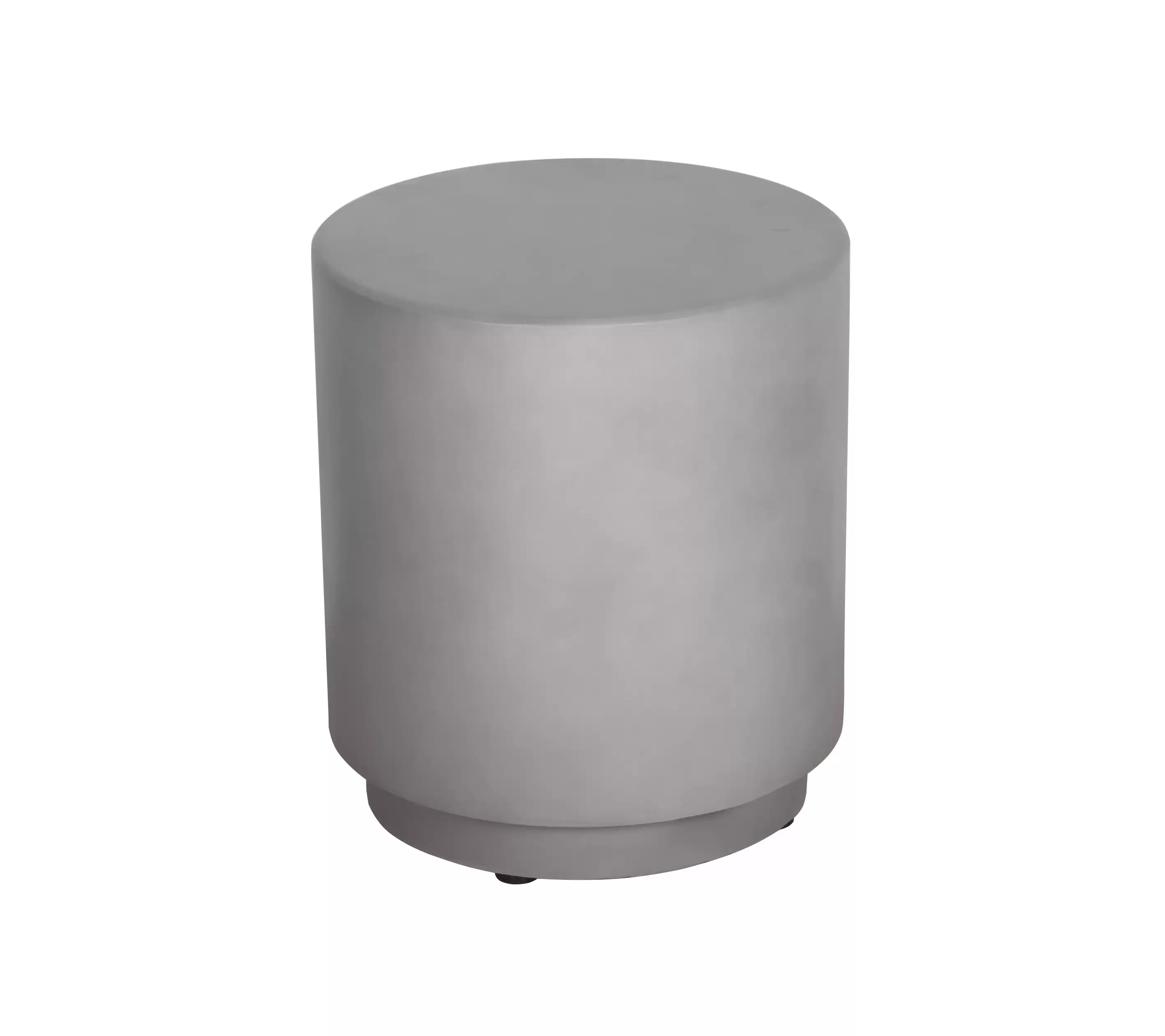 Faux-Beton-Akzent-Tisch in der grauen Farbe runden Form