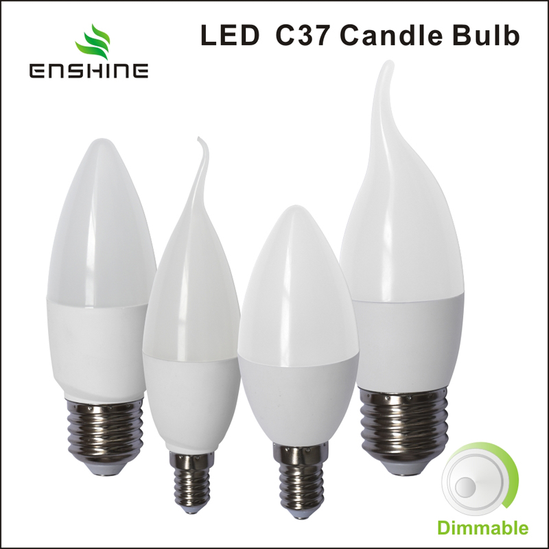 3W - 7W weiße dimmbare LED-Kerzenlichter C37 YX-CD7