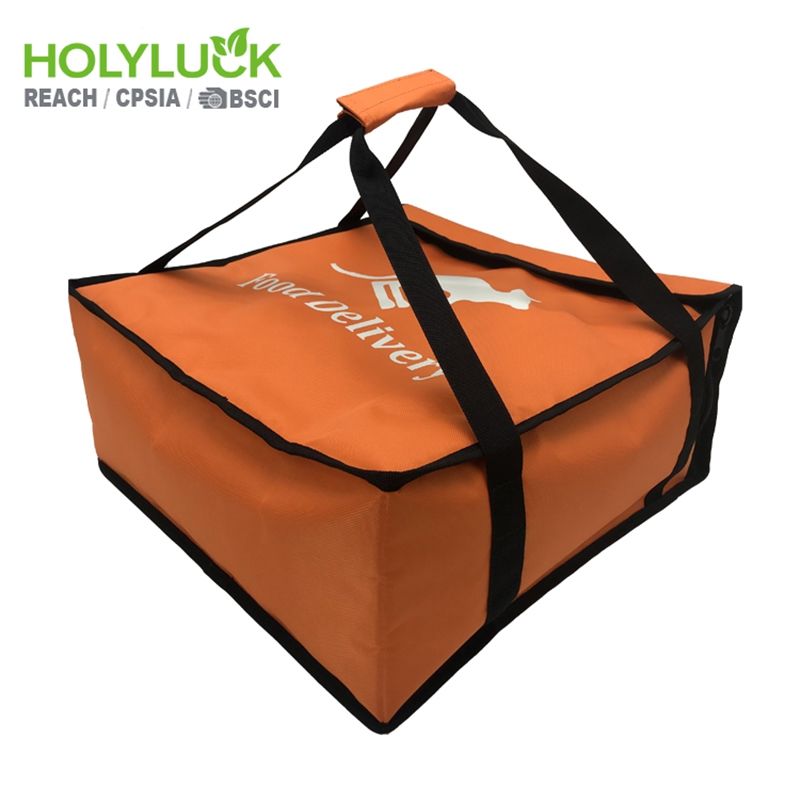 Hohe Standard-Qualitätskühler-Tasche Orange Farbe Hot Bag für Lebensmittel Pizza Lieferung