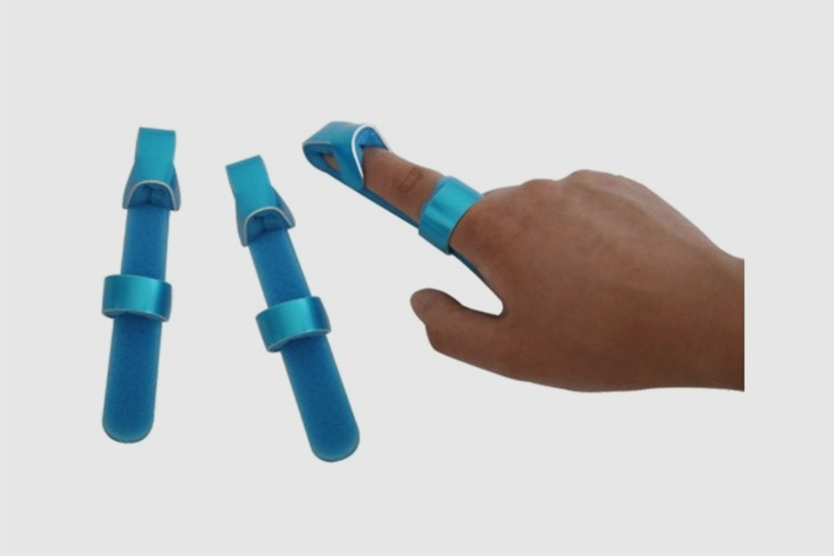 Medizinische und sportliche Baseball-Finger-Splint-Zahnspangen mit Aluminium und Schaum