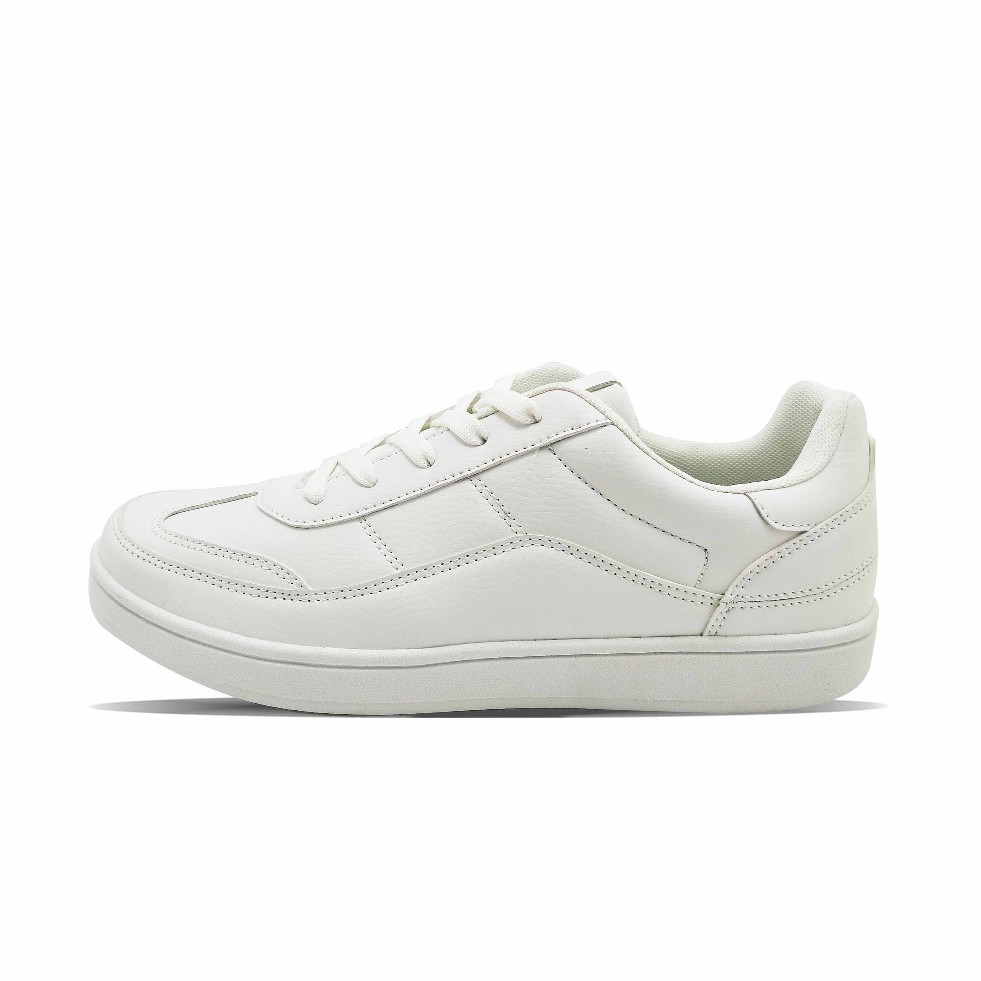 Feine Nähte Komfortables Falten leicht reine weiße weiße lässige Männer vielseitige Schuhe