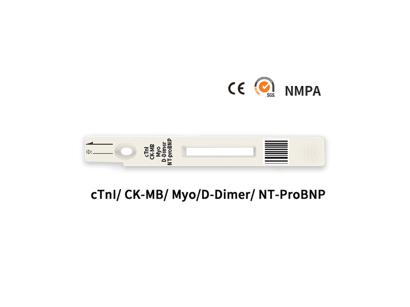 5 in 1 (CTNI / CK-MB / MYO / NT-PROBNP / D-Dimer) Schnell quantitativer Test