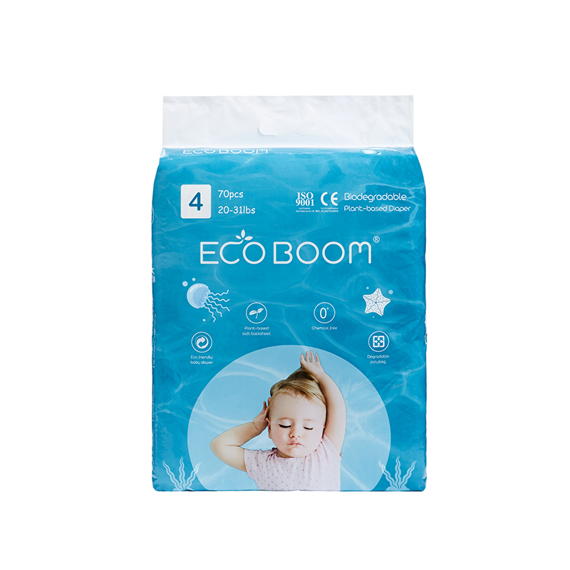 Eco Boom Umweltfreundliche Pflanzenbasierte Windel Big Pack Säugling in Polybag l