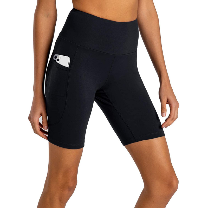 Frauen 2 "5" 8 "Yoga Shorts High Taille Biker Shorts mit Taschen Workout Spandex Shorts