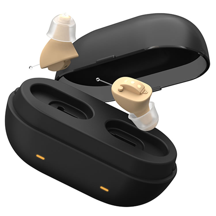 Beste Verkauf bei Amazon wiederaufladbare ITC-Hörgeräte für Senioren mit schwerem Hörverlust