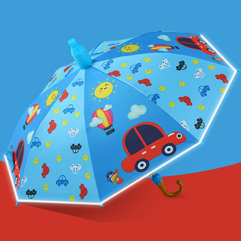 Großhandel Automatische Karikatur-Kinder-Regenschirm
