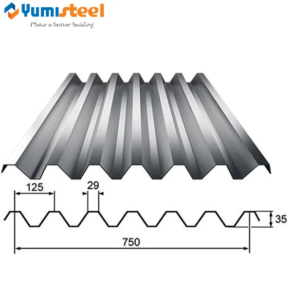 Energieeinsparung Metall -Deck -Blatt für mehrere Struktur