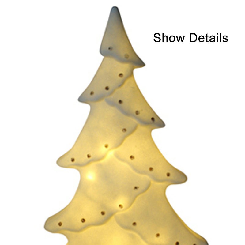 Outdoor Verwenden Sie weiße Weihnachts -LED -Lichtbaum mit Punkten