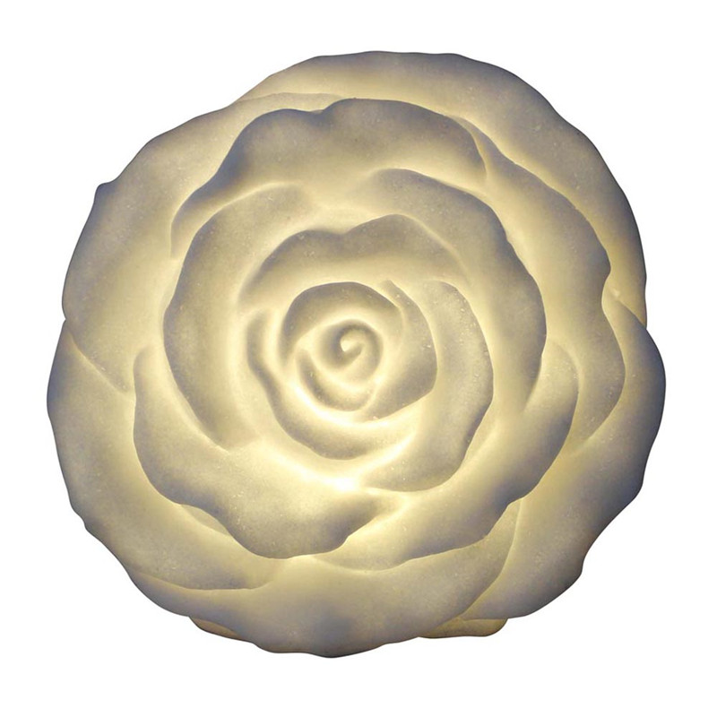 Sandstein Blumenrosenlampe Garten & Heimdekor -LED -Licht