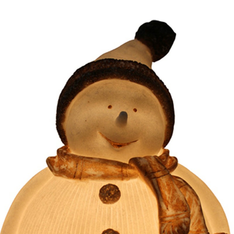 Bestseller White Christmas Ribbed Snowman Lampe für den Innengebrauch