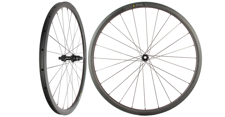 23 mm breiter Carbon-Schlauchlaufradsatz für Rennrad, Carbon-Scheibenlaufradsatz, 700C-Scheibenbremse