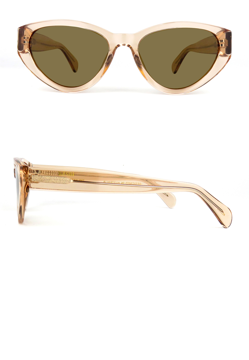 2021 neue High-End-Italienische Mode Transparente Klassische Weibliche Klare Luxus Damen Modische Acetat Sonnenbrille