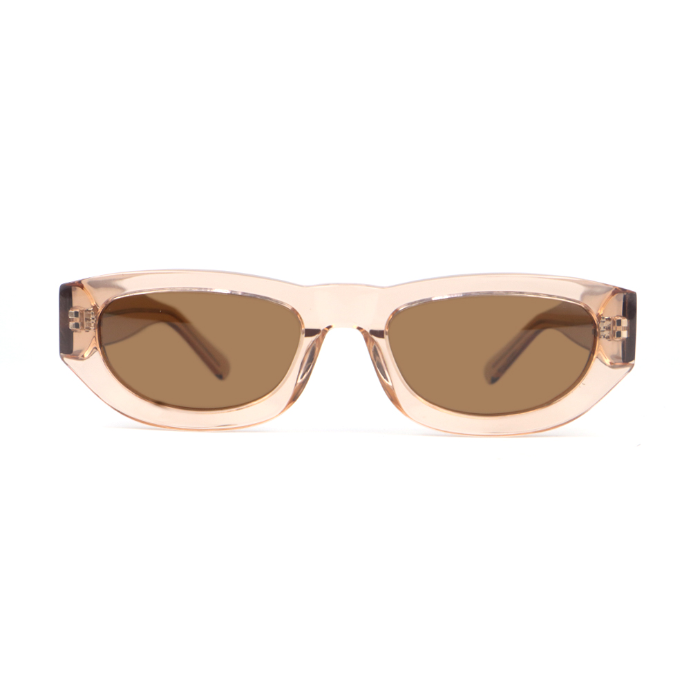 2022 neue individuelles Logo Großhandel Mode Trend Männer kleine ovale Rahmen hochwertige Acetat Sonnenbrille anpassbare Sonnenbrille Frauen