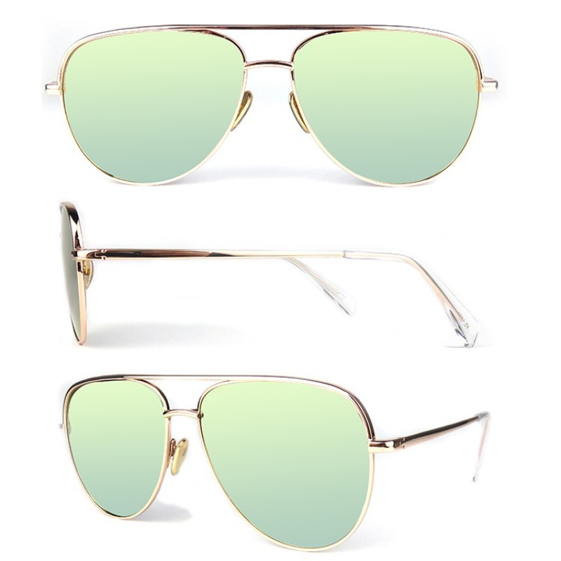 2022 Neues Design Kupferrahmen Modeklassiker Großhandel Mann Frau UV-Schutz Metall individuelles Logo Sonnenbrille