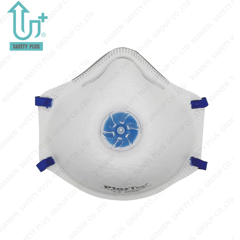 Hochwertige, kopftragende, schützende FFP1 Nr. Filterbewertung, becherförmige Staubmaske mit Ventil