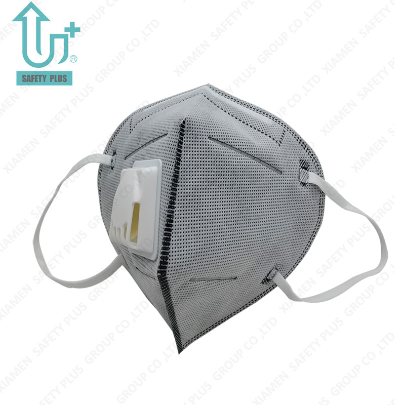 Maßgeschneiderte Einweg-Staubschutzmaske aus KN95-Vliesstoff, industrielle 4-lagige Gesichtsmaske mit Ventil
