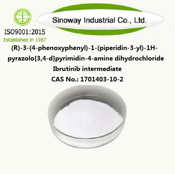 (R)-3-(4-phenoxyphenyl)-1-(piperidin-3-yl)-1H-pyrazolo[3,4-d]pyrimidin-4-amin-dihydrochlorid Ibrutinib-Zwischenprodukt 1701403-10-2