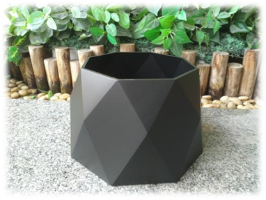 Moderner Stil Runde Fiberstone Keramik Blumentopf / Pflanzgefäß für Wohnkultur