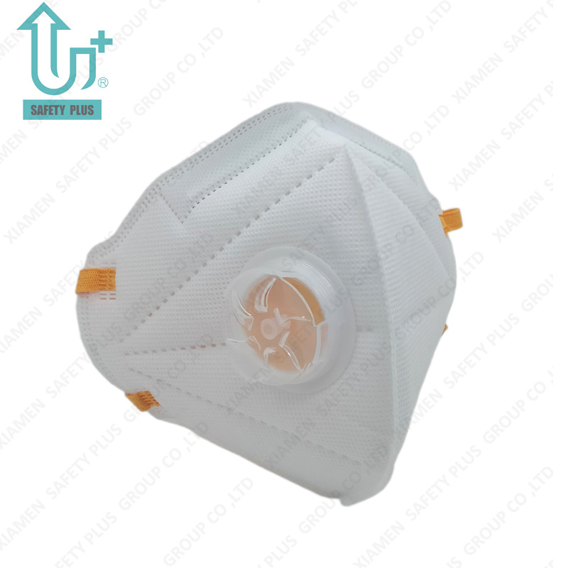 Erweiterter Schutz für Erwachsene, Einweg-PSA-Staubmaske FFP2 Nr. D mit Filterbewertung und geschweißtem PP-Ventil