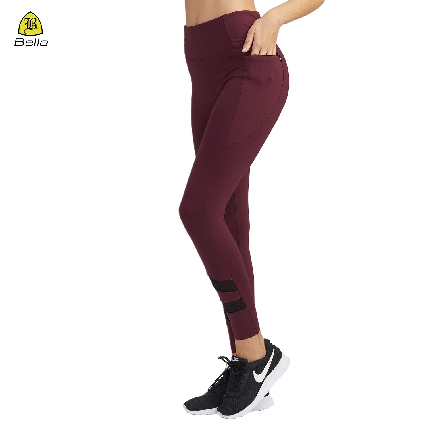 Yoga-Strumpfhose mit hoher Taille und Bauchkontrolle, Workout-Leggings