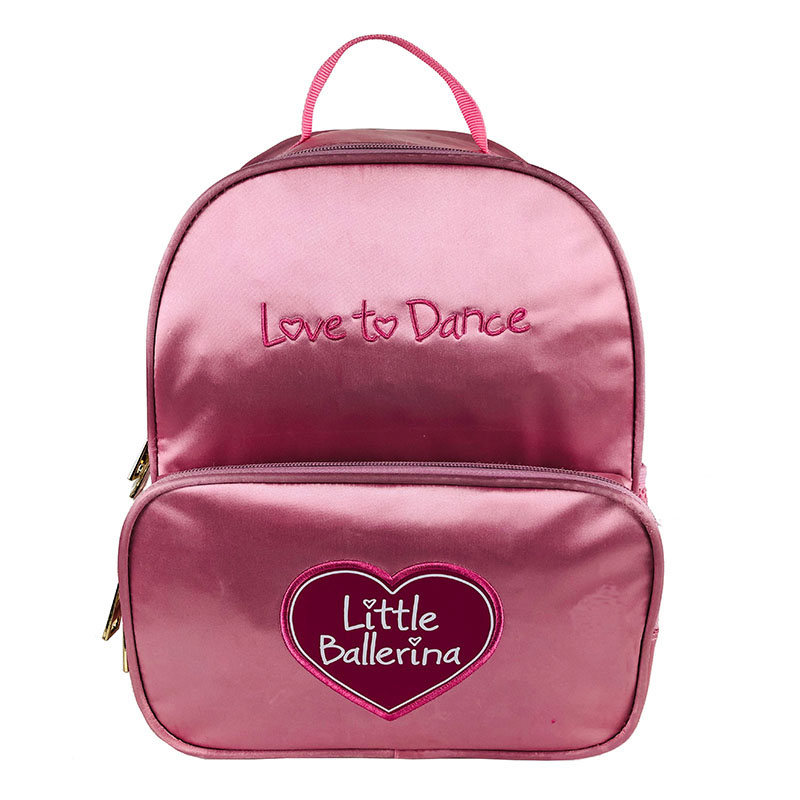 Rosafarbener Schulrucksack für Mädchen