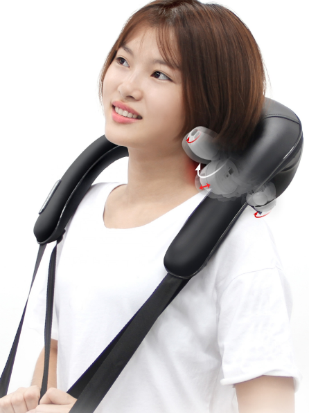 3D-Silikon-Nackenmassagegerät mit Wärme EMK-159D