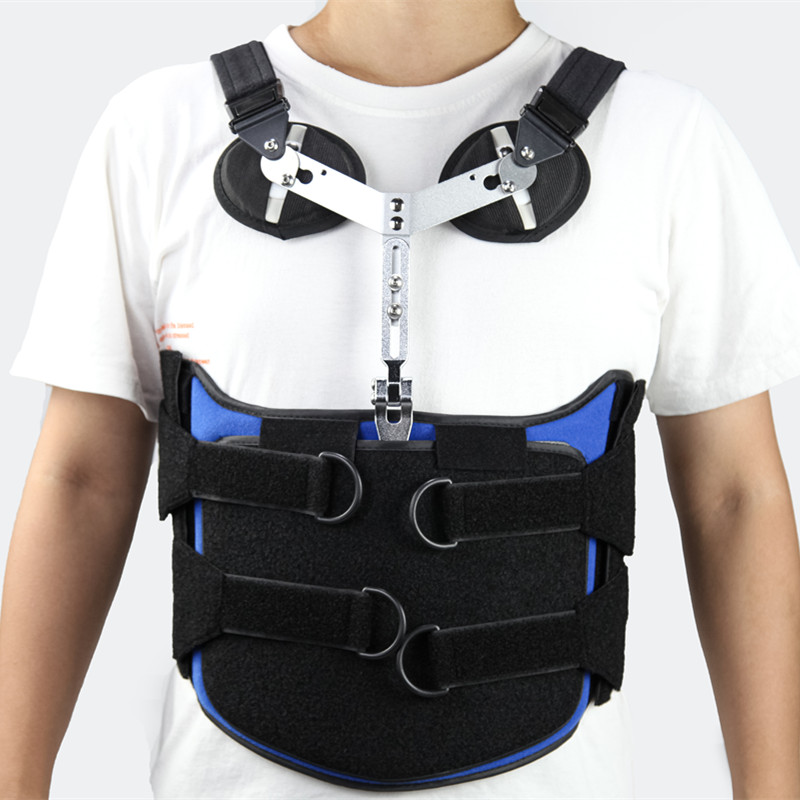 Elastische industrielle Rückenstütze mit Mesh-Nylon-Kleidung und vier PP-Kunststoffstreifen unterstützen
