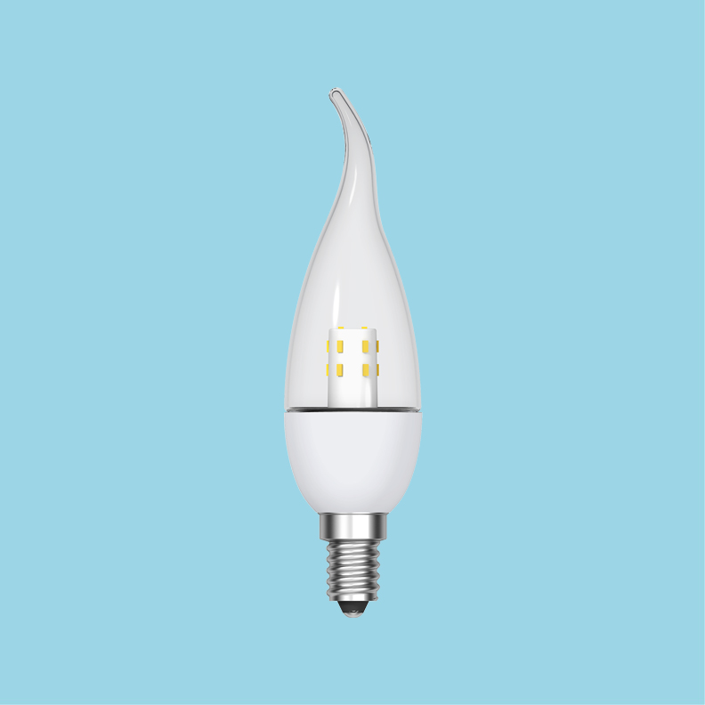 TOPSTAR LED-Glühbirne LED B35 Kerzenfaden