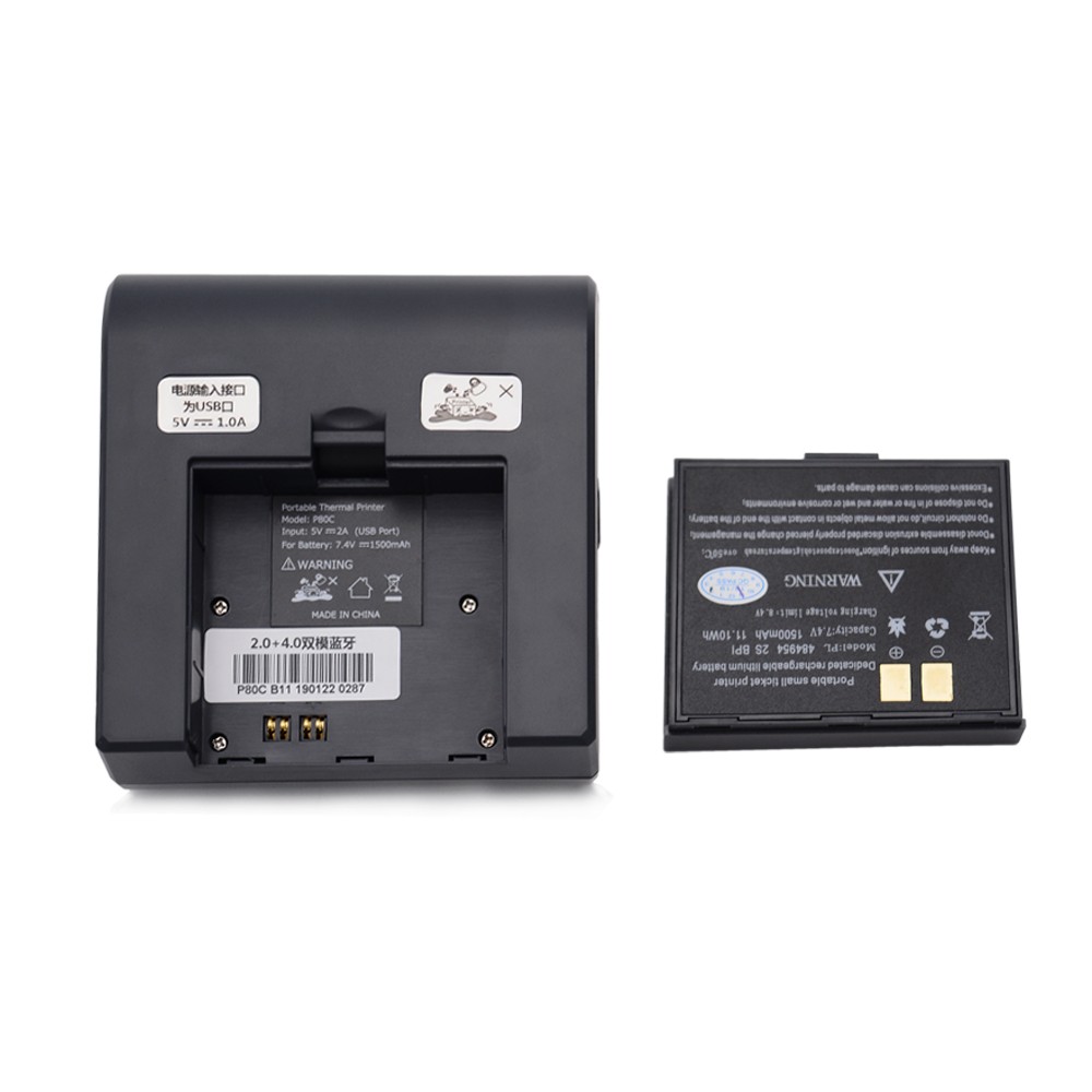 Tragbarer 80-mm-Thermohanddrucker für Rechnungen und 3-Zoll-Bluetooth-Rechnungsdrucker