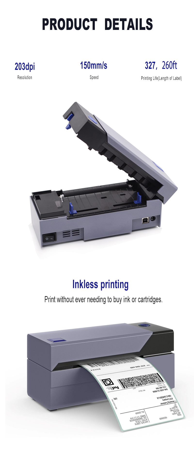 108-mm-Etikettendrucker lazada