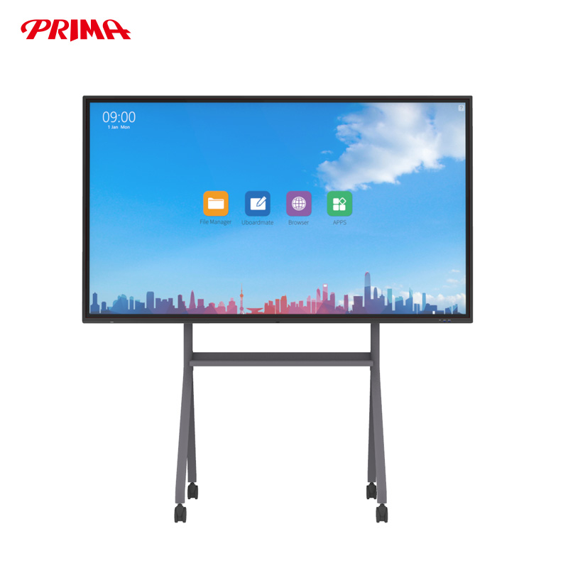 Interaktiver Flachbildschirm mit 55-86-Zoll-Touchscreen, intelligenter Smart-Board-Mobilständer